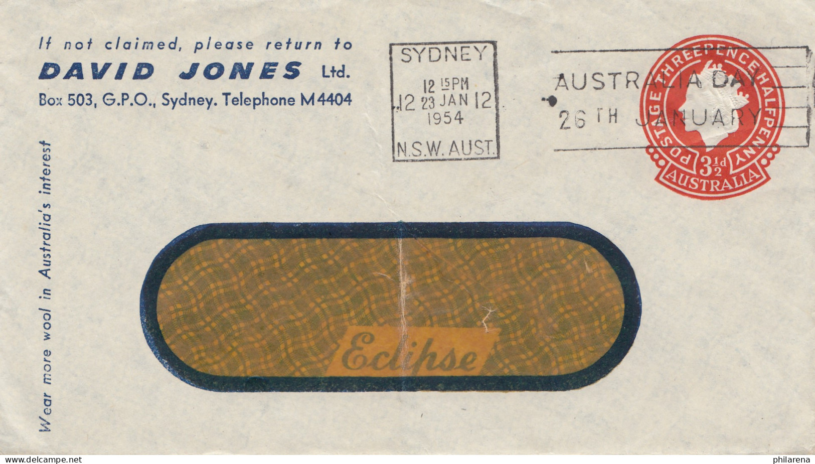 Australia 1954: Sydney  - Autres & Non Classés
