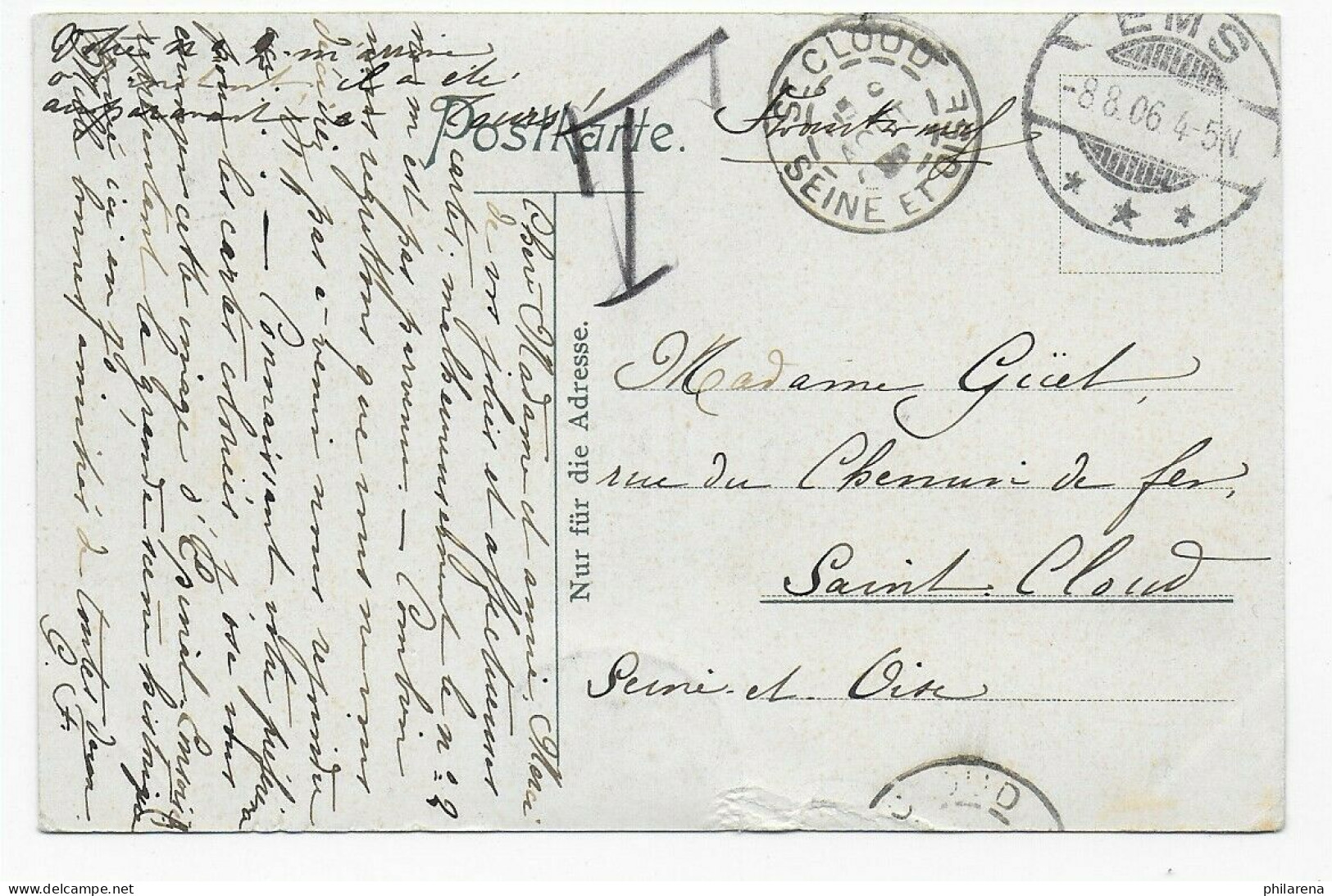 Begegnung König Wilhelm Und Benedettis In Bad Ems: 1906 Nach Saint Cloud - Lettres & Documents