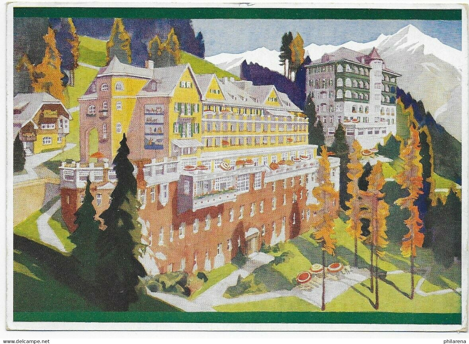 Hotelkarte Parkhotel BadGastein Mit Sonderstempel, 1942 Nach Heidelberg - Storia Postale