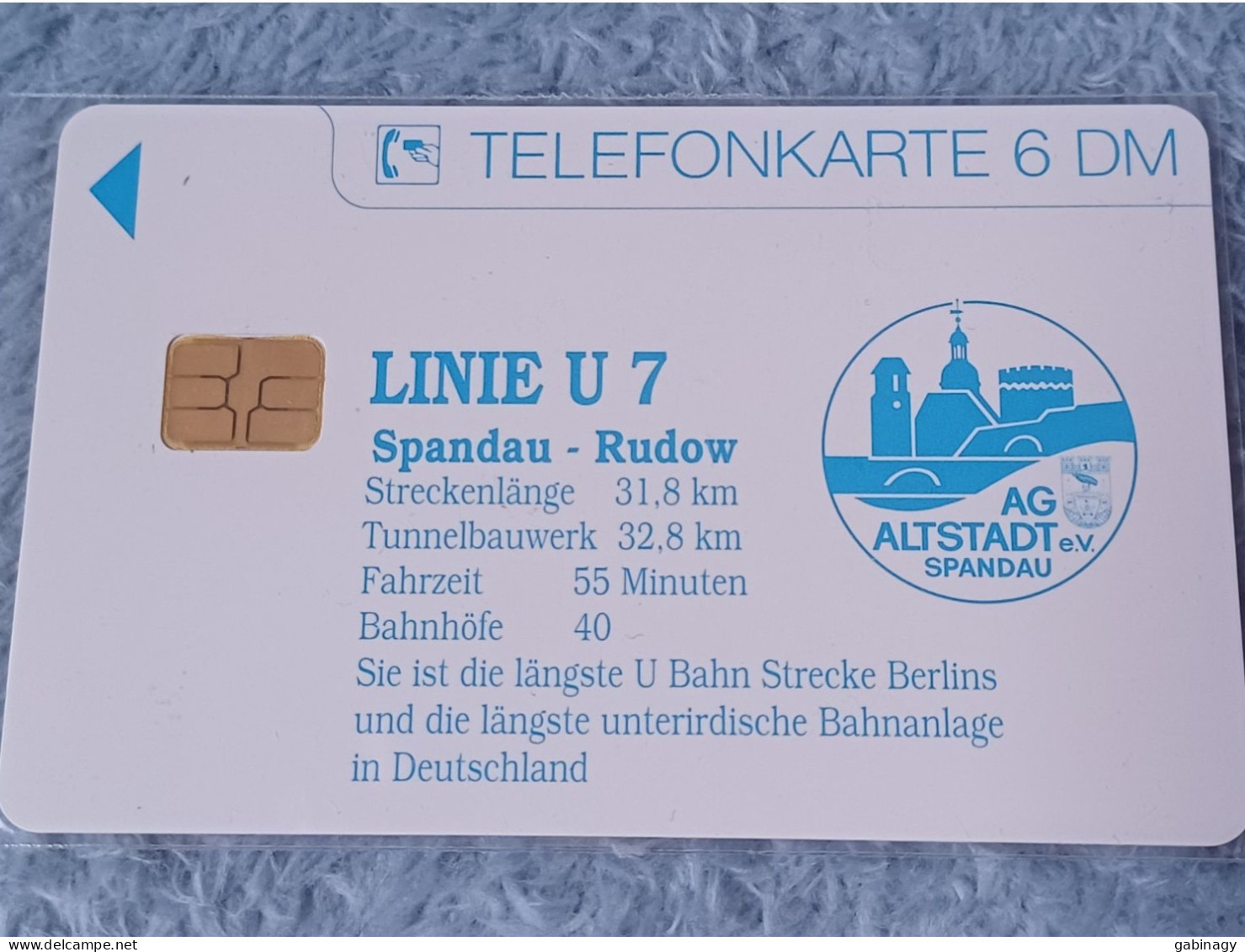 TRAIN - GERMANY - O 1626 - AG Altstadt Spandau E.V. 4 - 10 Jahre Linie U7 (U-Bahn) - 3.000EX. - Treni