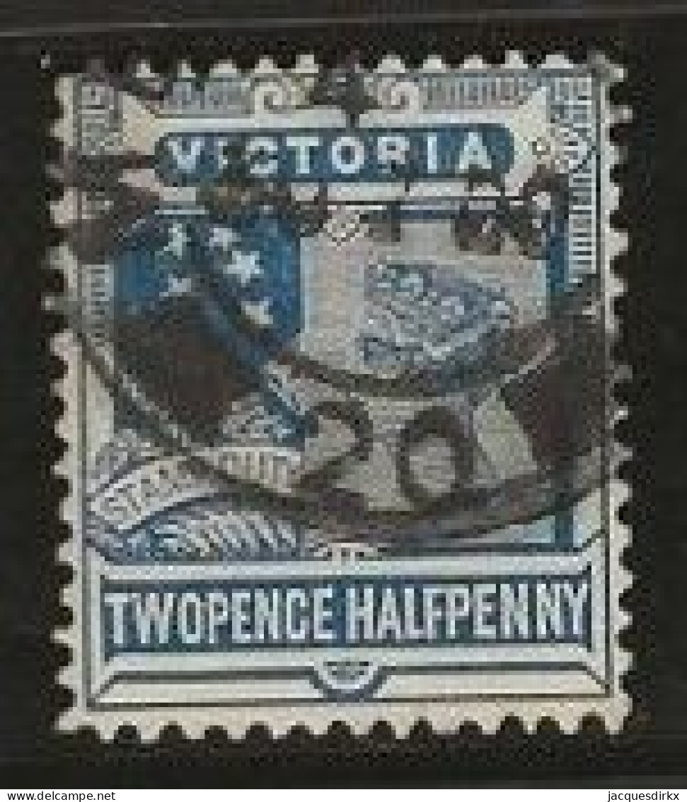 Victoria    .   SG    .   335  (2 Scans)    .   O      .     Cancelled - Used Stamps