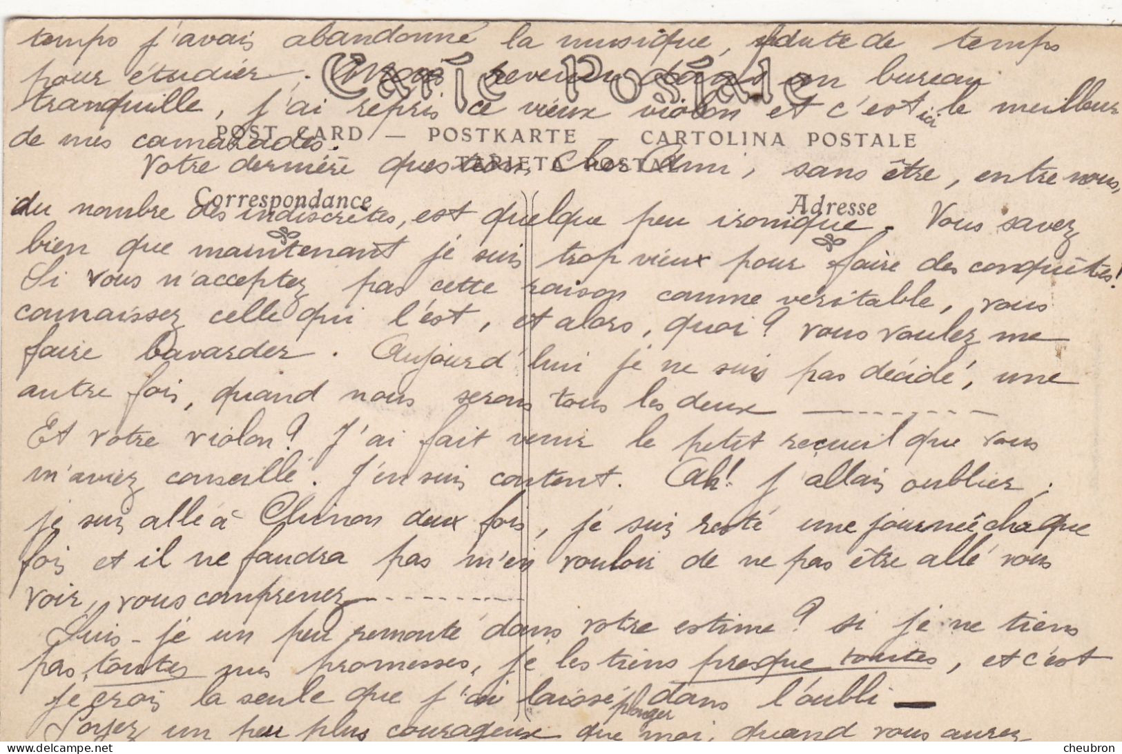 37. LUZILLE . CPA. MOULIN DE BROSSE. COTE SUD EST. + TEXTE ANNEE 1910 - Autres & Non Classés