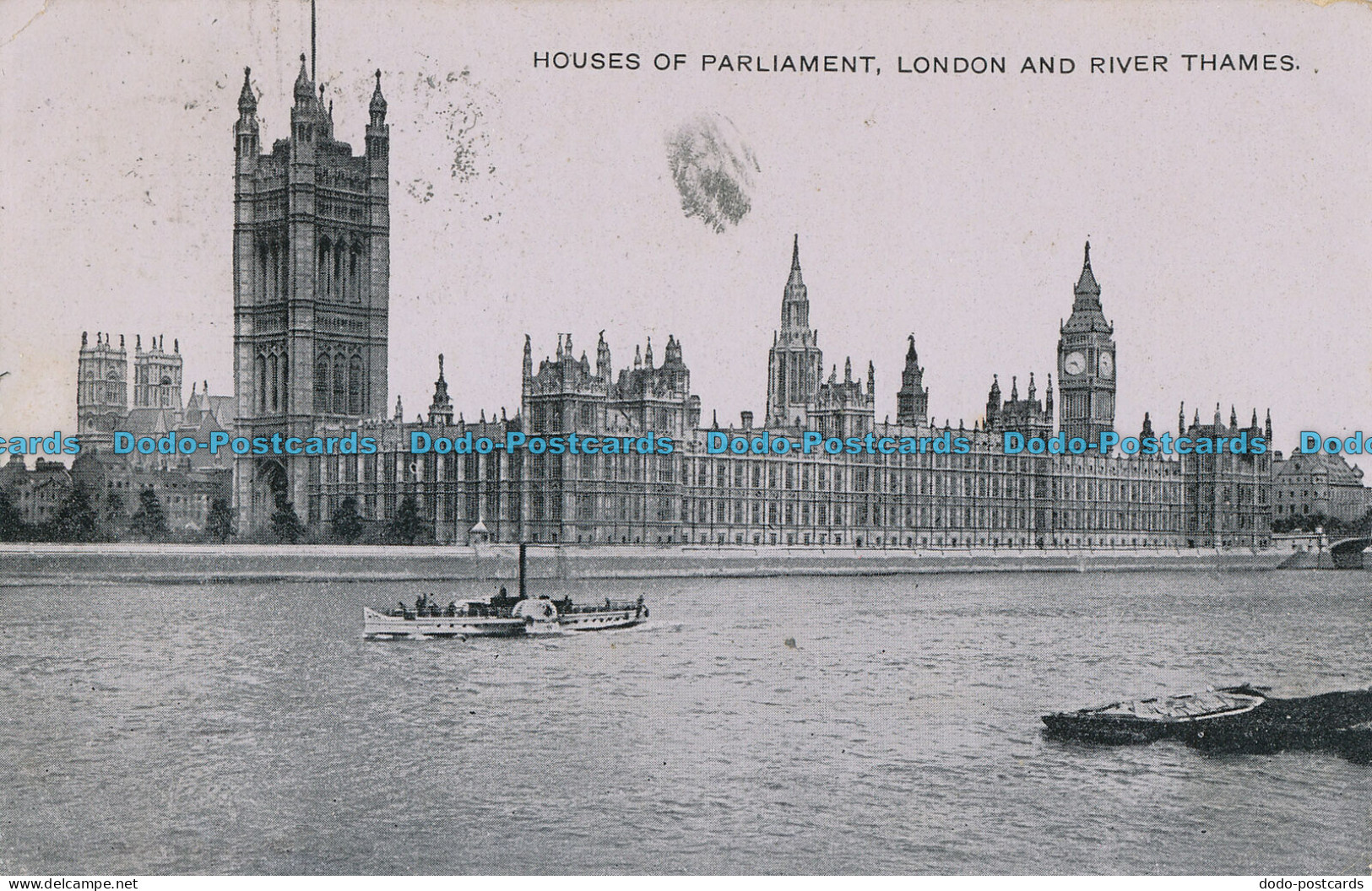 R004387 Houses Of Parliament. London And River Thames. 1927 - Autres & Non Classés