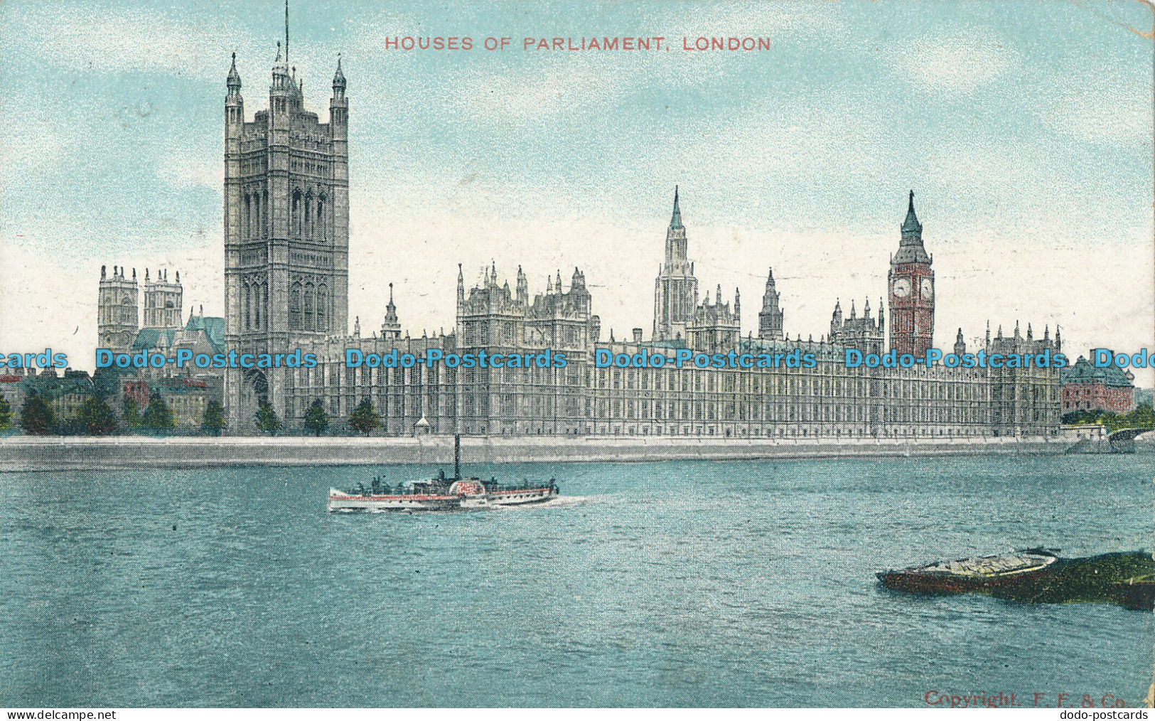 R004393 Houses Of Parliament. London. G. D. And D. L. 1907 - Autres & Non Classés