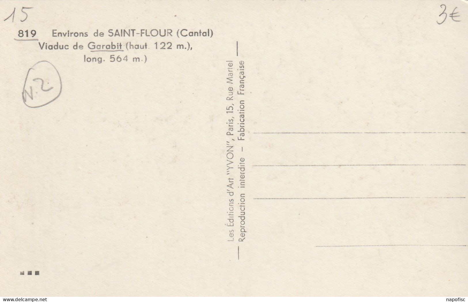 15-Saint-Flour Le Viaduc De Garabit - Saint Flour
