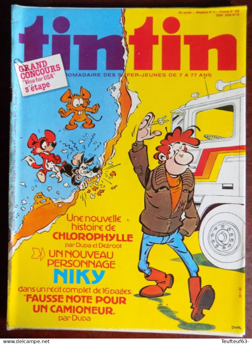Tintin N° 5/1980 Dupa - Tintin