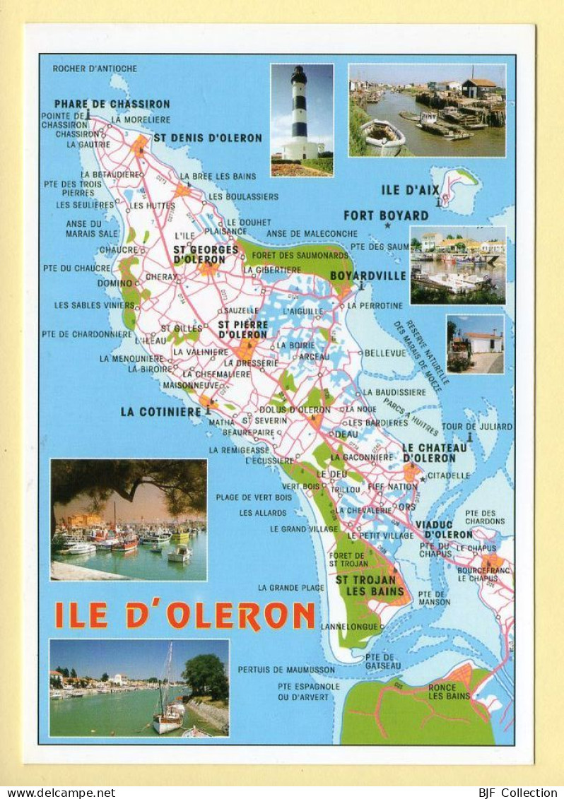 17. ILE D'OLERON – Carte Géographique – Multivues (voir Scan Recto/verso) - Ile D'Oléron