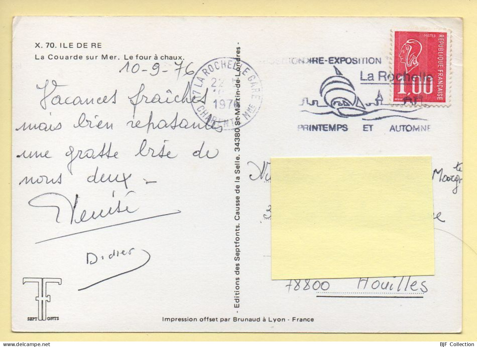 17. ILE DE RE / La Couarde Sur Mer – Le Four à Chaux (voir Scan Recto/verso) - Ile De Ré