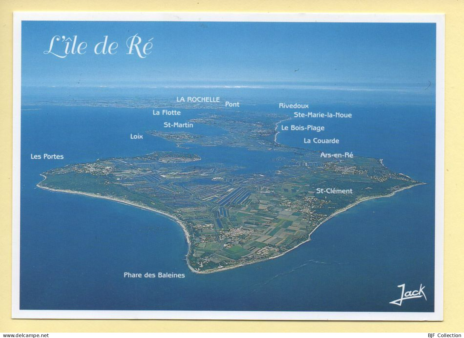 17. ILE DE RE – Vue Générale De L'île (vue Aérienne) (voir Scan Recto/verso) - Ile De Ré