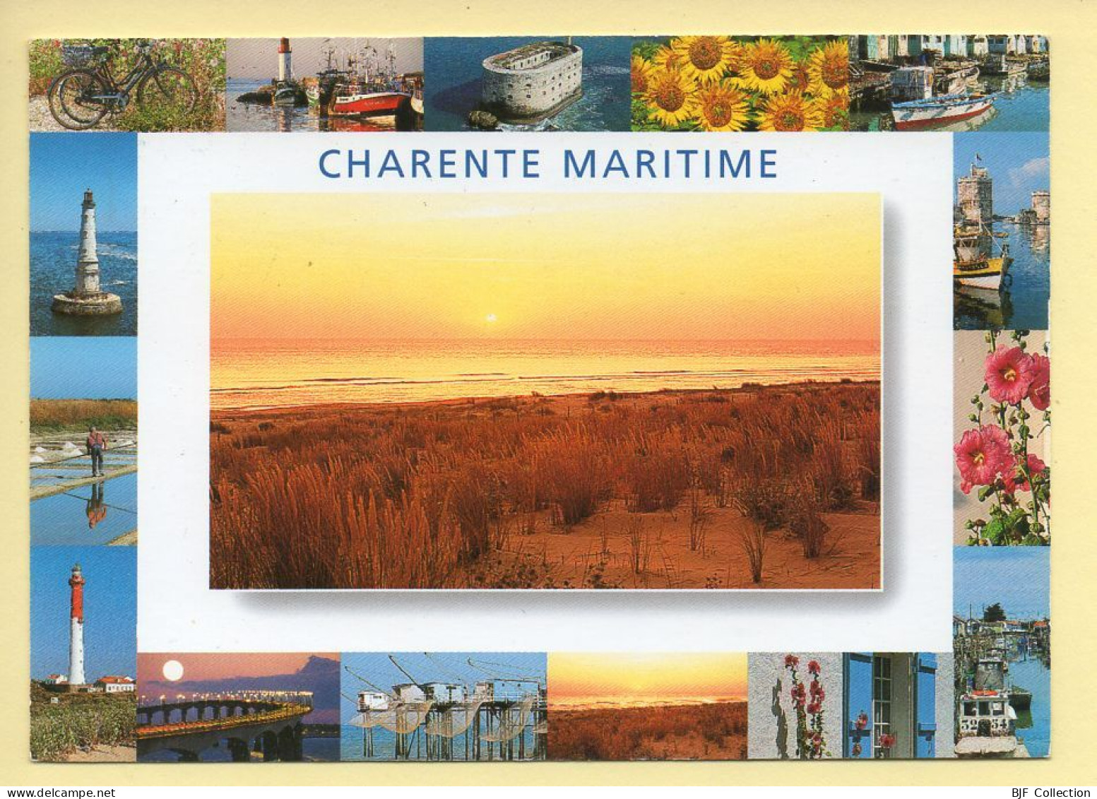 17. CHARENTE MARITIME Coucher De Soleil Sur La Côte Sauvage – Multivues (voir Scan Recto/verso) - Autres & Non Classés