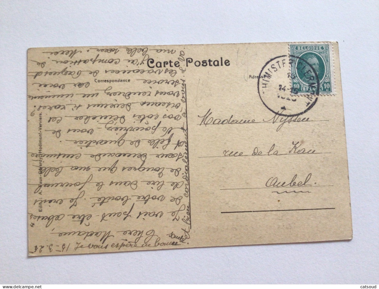 Carte Postale Ancienne (1925) Beive-Thimister Établissement Des Filles De La Croix - Thimister-Clermont