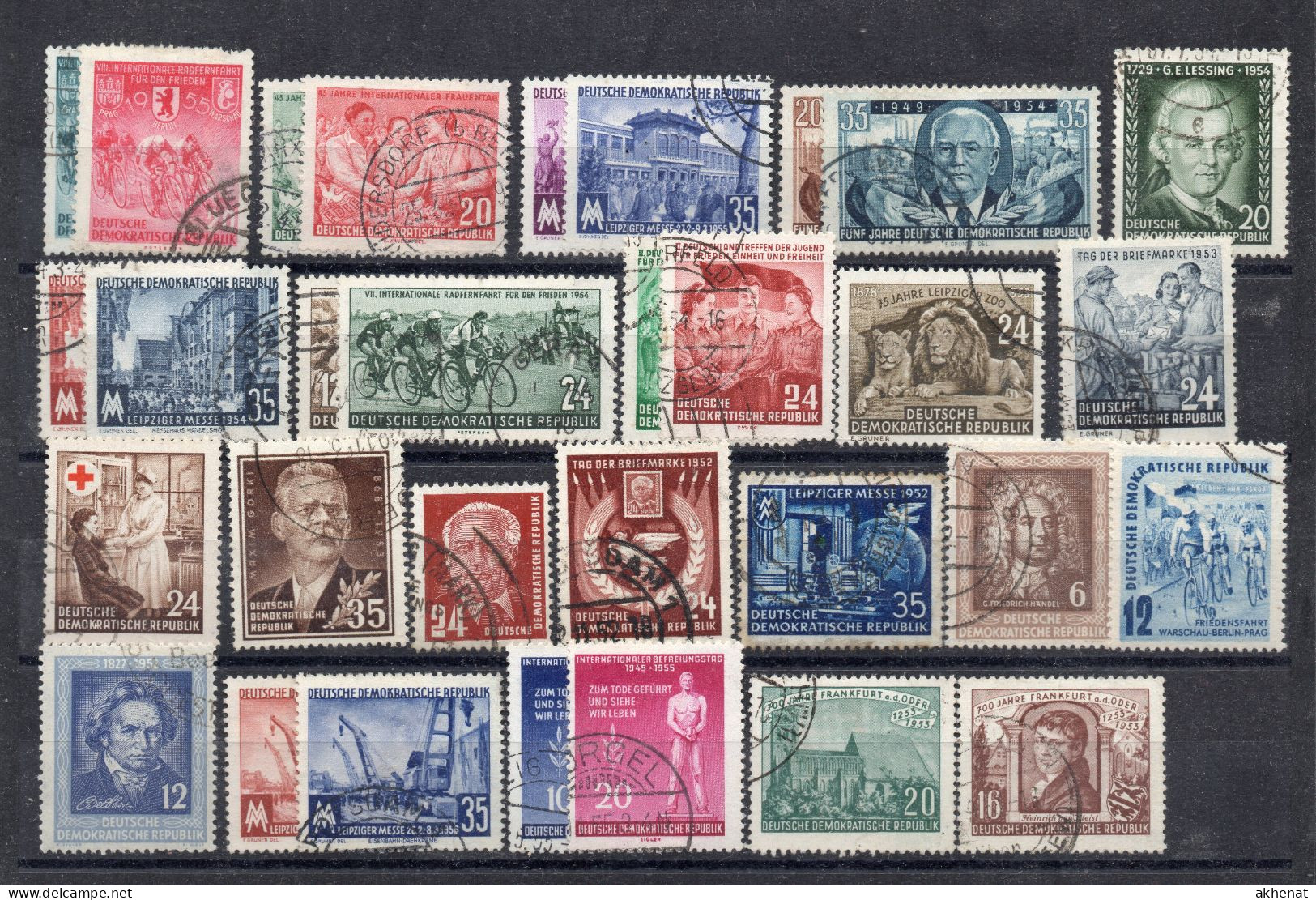 BIG - DDR GERMANIA ORIENTALE  , Alcuni Francobolli Usati 1951 - 1956. Bell'insieme - Used Stamps
