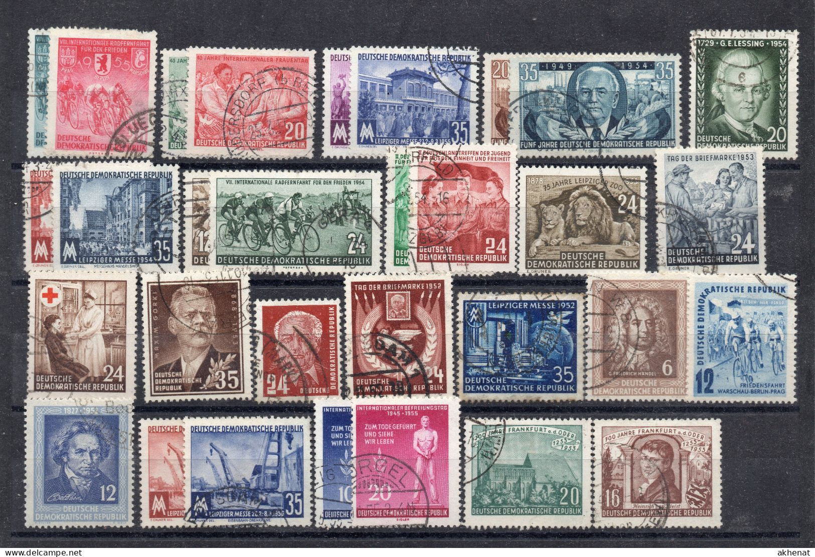 BIG - DDR GERMANIA ORIENTALE  , Alcuni Francobolli Usati 1951 - 1956. Bell'insieme - Gebraucht