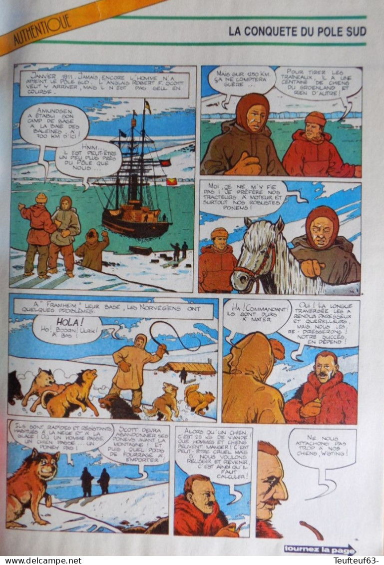 Tintin N° 51/1986 Roald Amundsen Au Pôle Sud - Tintin