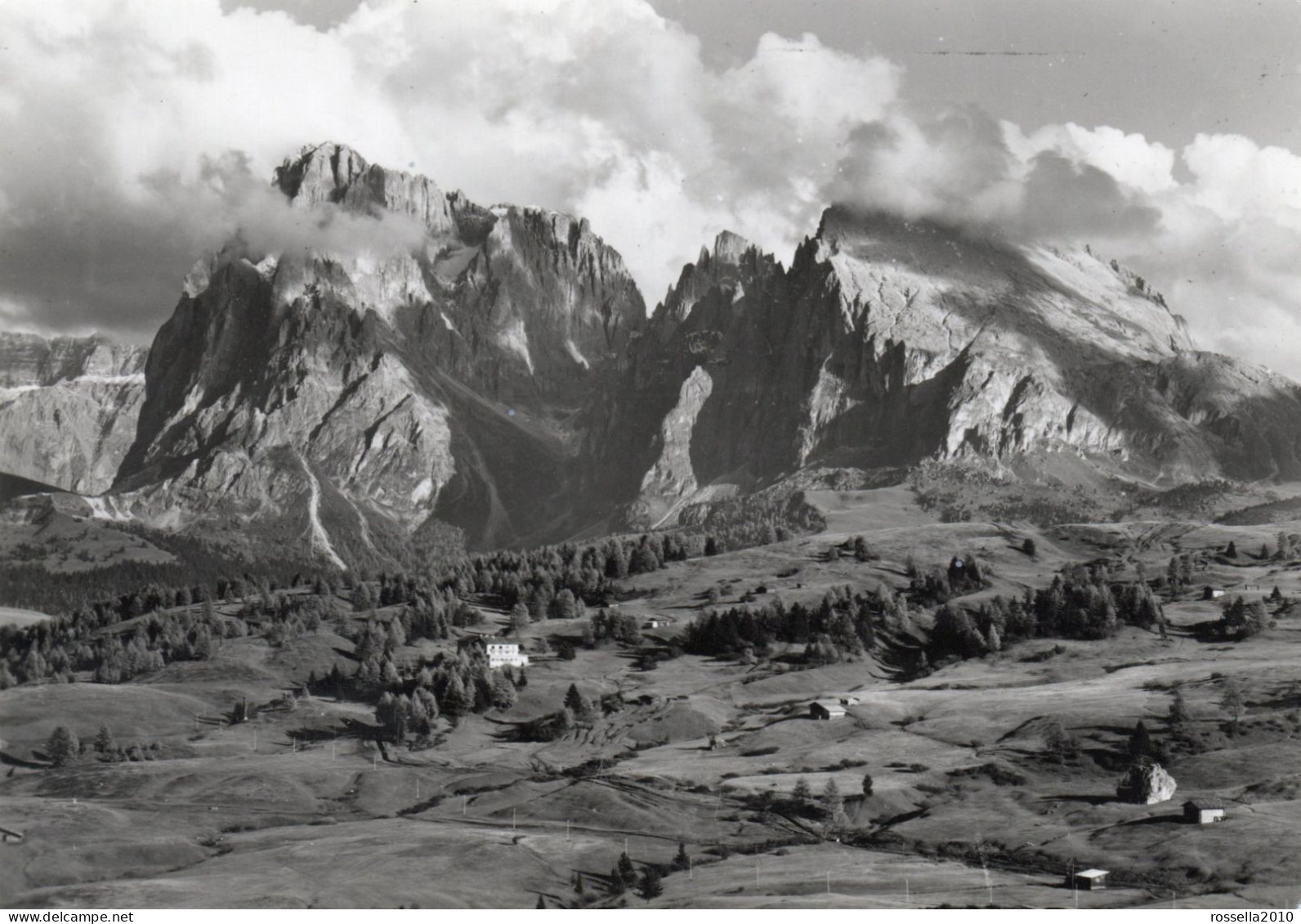 CARTOLINA ITALIA 1970 DOLOMITI BOLZANO ALPE SIUSI SEISERALM SPORT HOTEL STEGER DELLAI Italy Postcard ITALIEN Ak - Bolzano (Bozen)