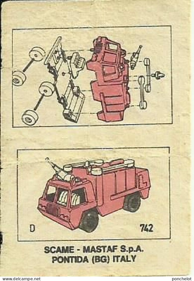 KINDER EU 1987 FEUERWEHRFAHRZEUGE BPZ 742 - Notices