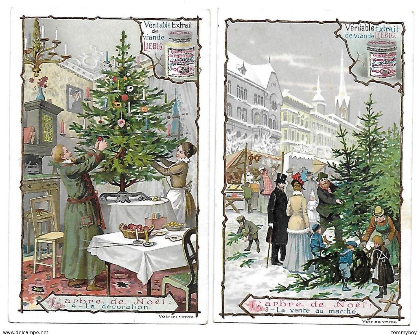 S 656, Liebig 6 Cards, L' Arbre De Noël (ref B15) - Liebig