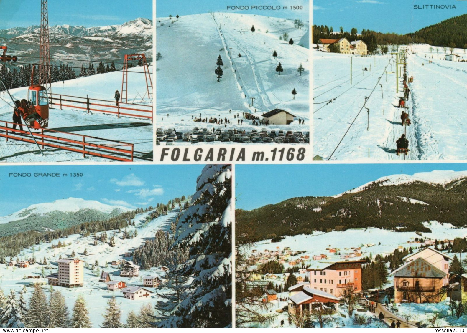 CARTOLINA ITALIA 1988 DOLOMITI TRENTO FOLGARIA SALUTI VEDUTINE Italy Postcard ITALIEN Ansichtskarten - Trento