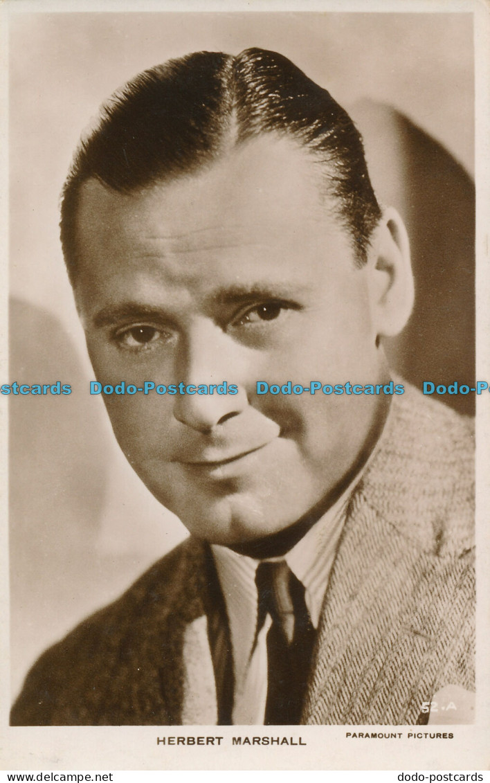 R004476 Herbert Marshall. Paramount Pictures. RP - Monde