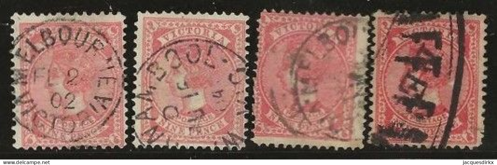Victoria    .   SG    .   393  4x    .   O      .     Cancelled - Used Stamps