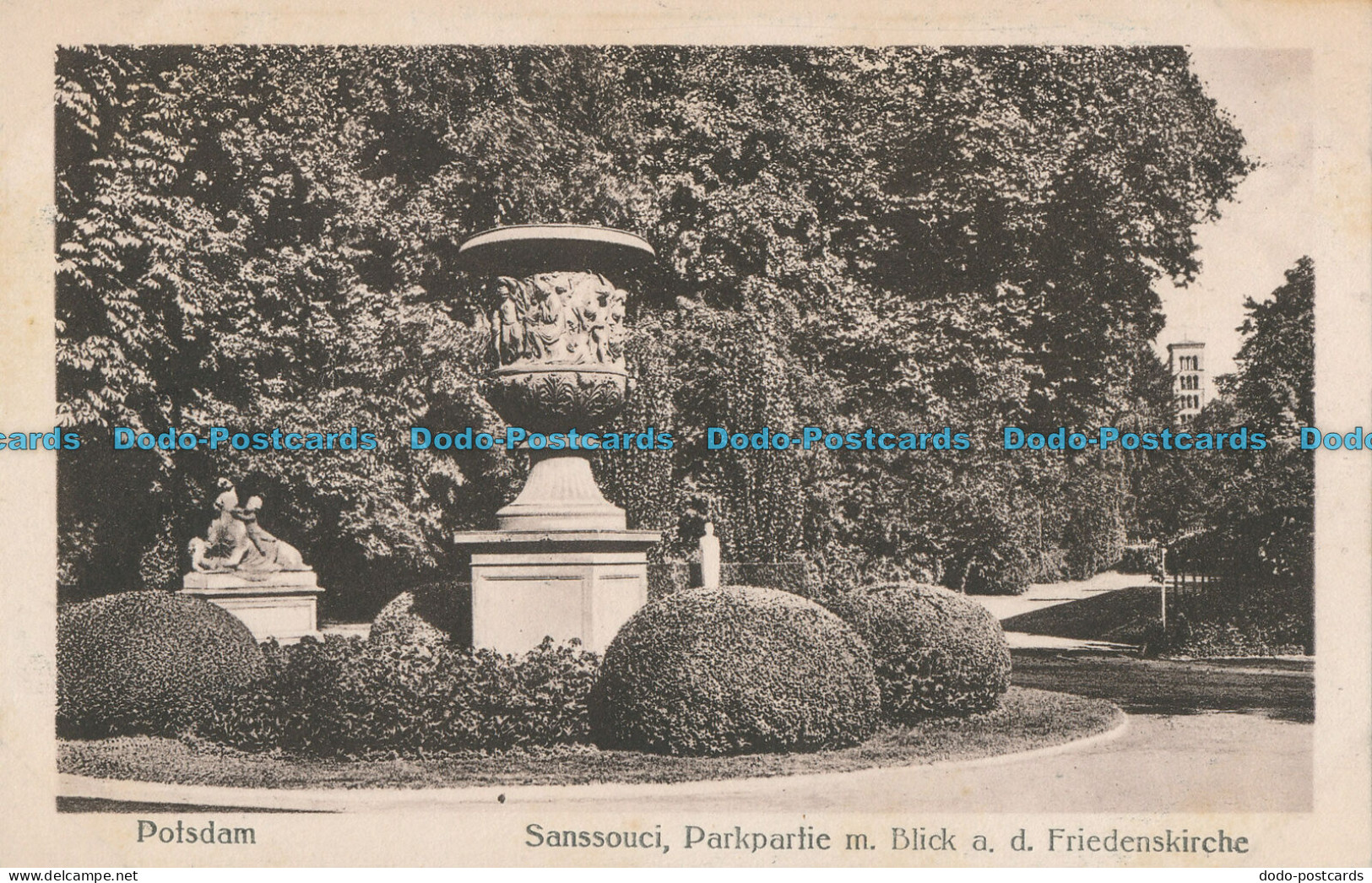 R004994 Potsdam. Sanssouci. Parkpartie M. Blick A. D. Friedenskirche. Robert Hug - Monde