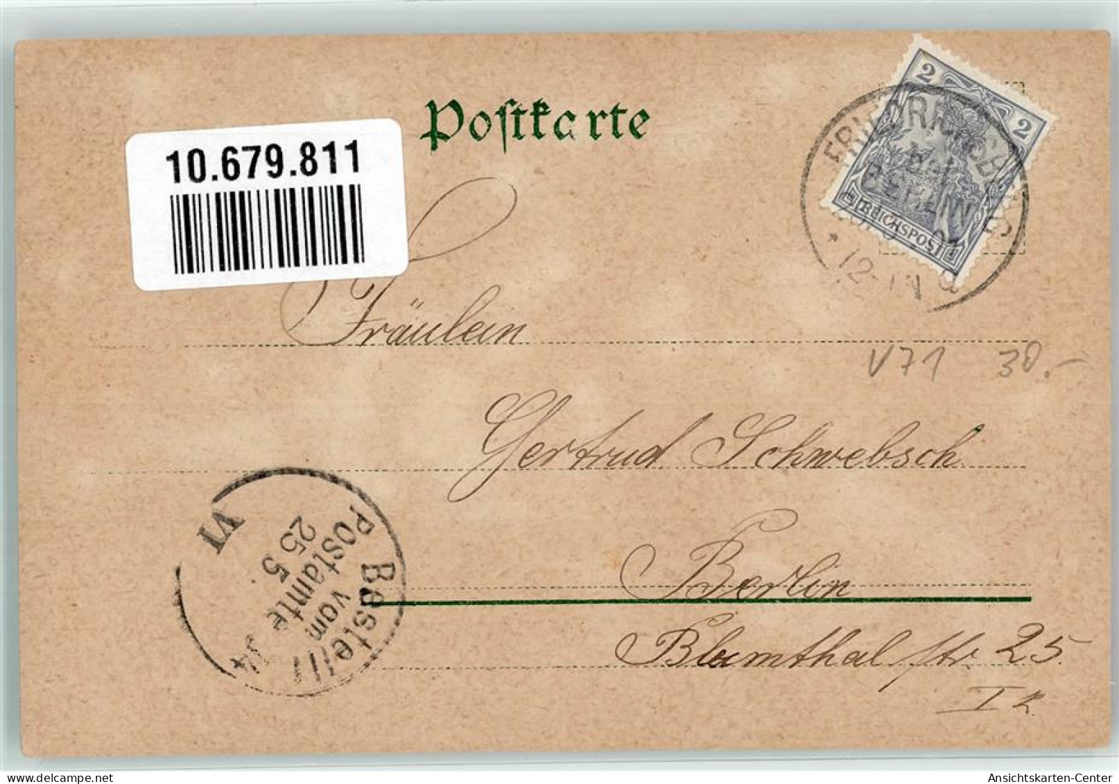 10679811 - Mit Glimmer/Glitzerauflage Pfingsten Hufeisen Aus Blueten Vergissmeinnicht Maigloeckchen  Meise - Andere & Zonder Classificatie