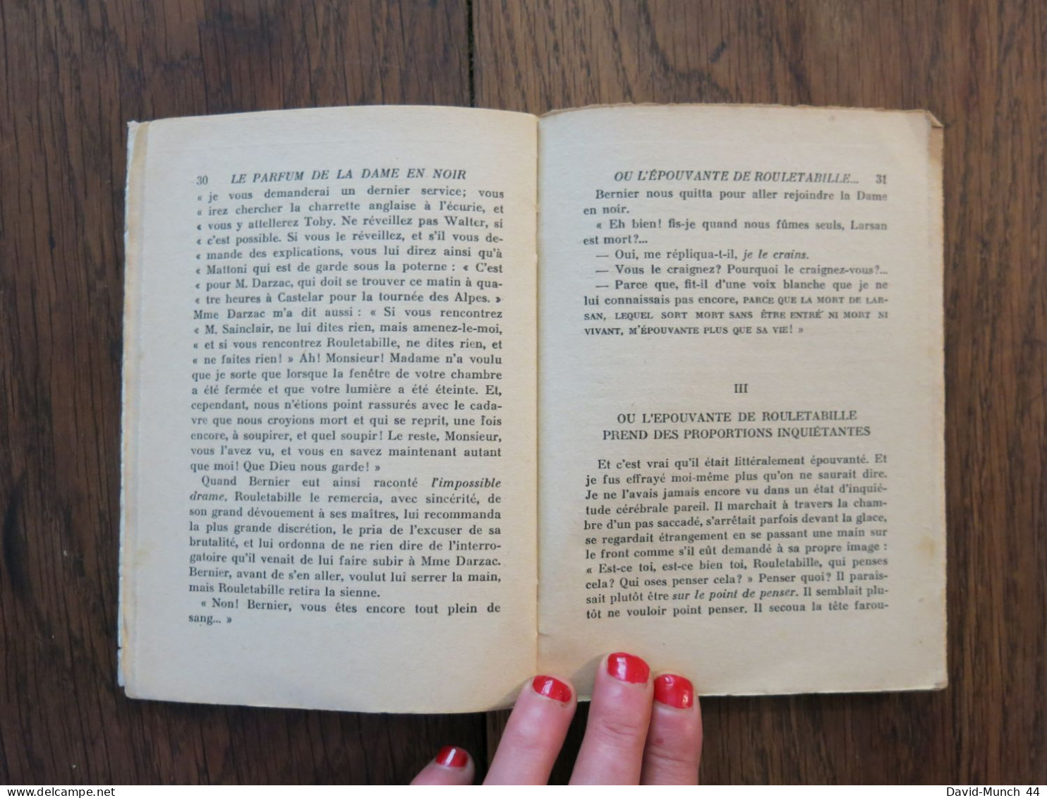 Le parfum de la dame en noir, 2ème partie de Gaston Leroux. Pierre Lafitte, Collection "Le point d'interrogation". 1932