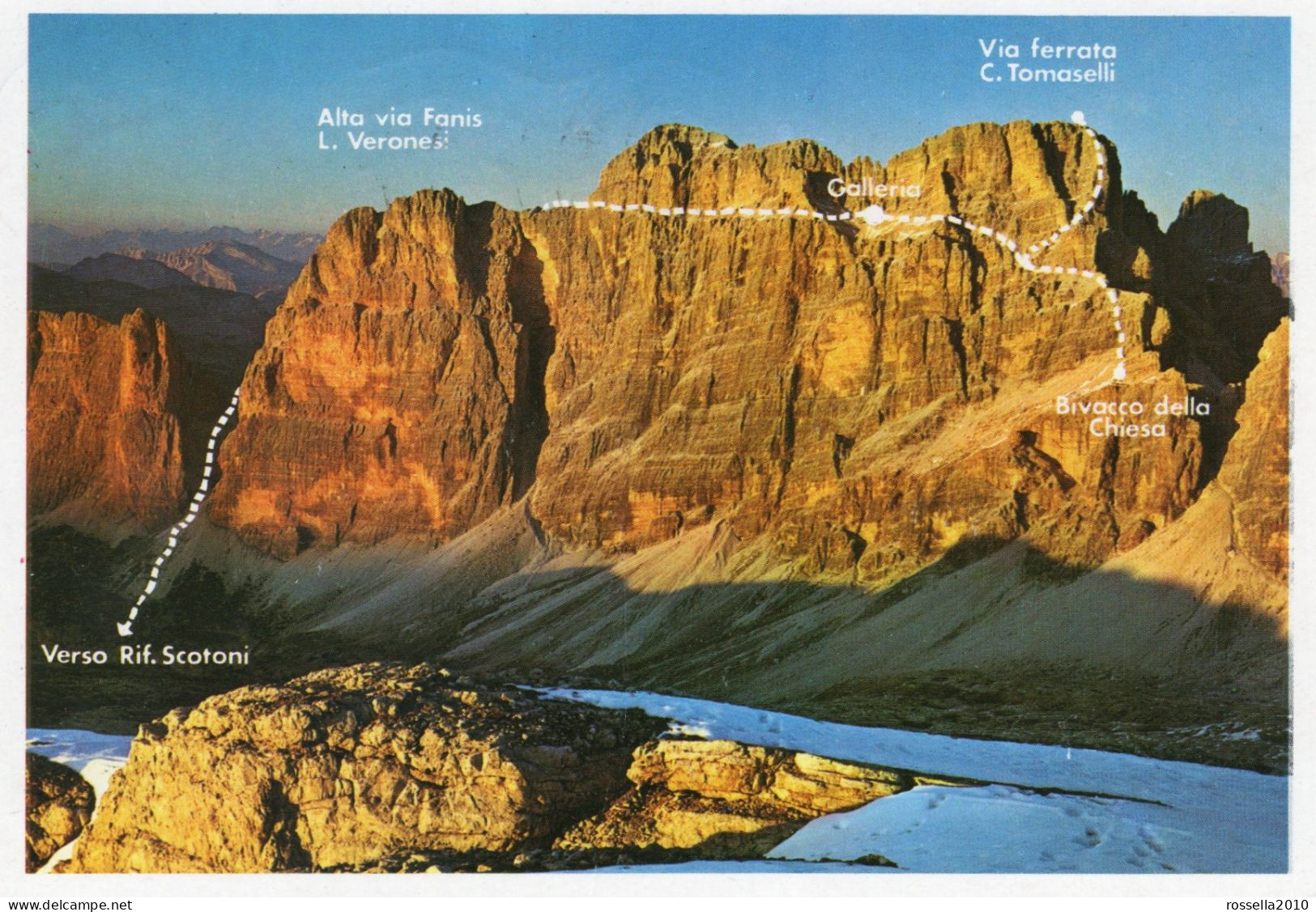 CARTOLINA ITALIA 1996 DOLOMITI BOLZANO GRUPPO FANIS Italy Postcard ITALIEN Ansichtskarten - Bolzano (Bozen)