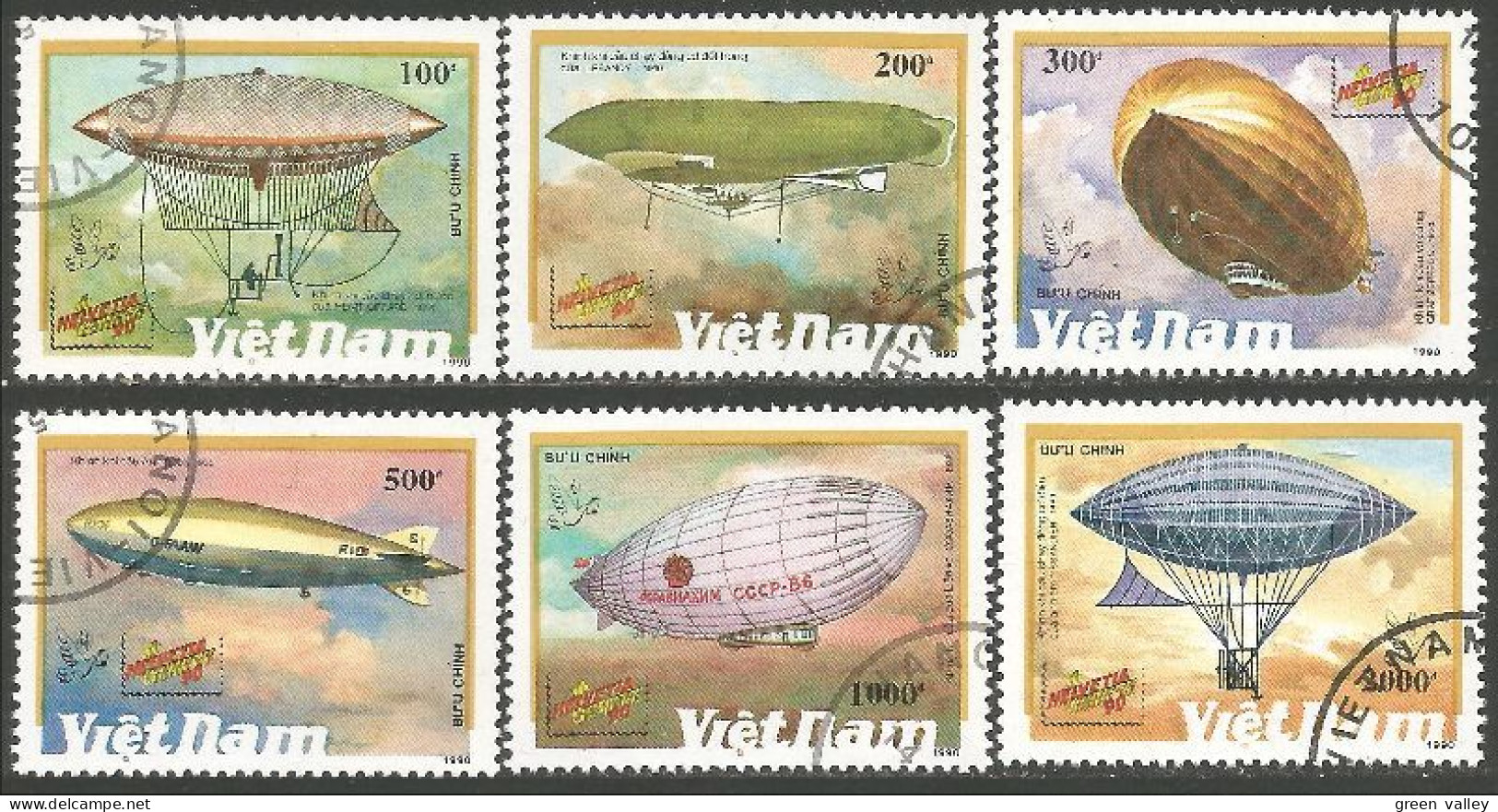 BL-15b Sao Tome Zeppelins - Montgolfières