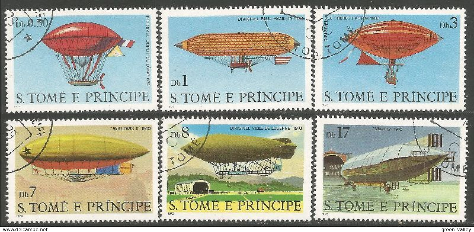BL-11b Sao Tome Zeppelins - Montgolfières