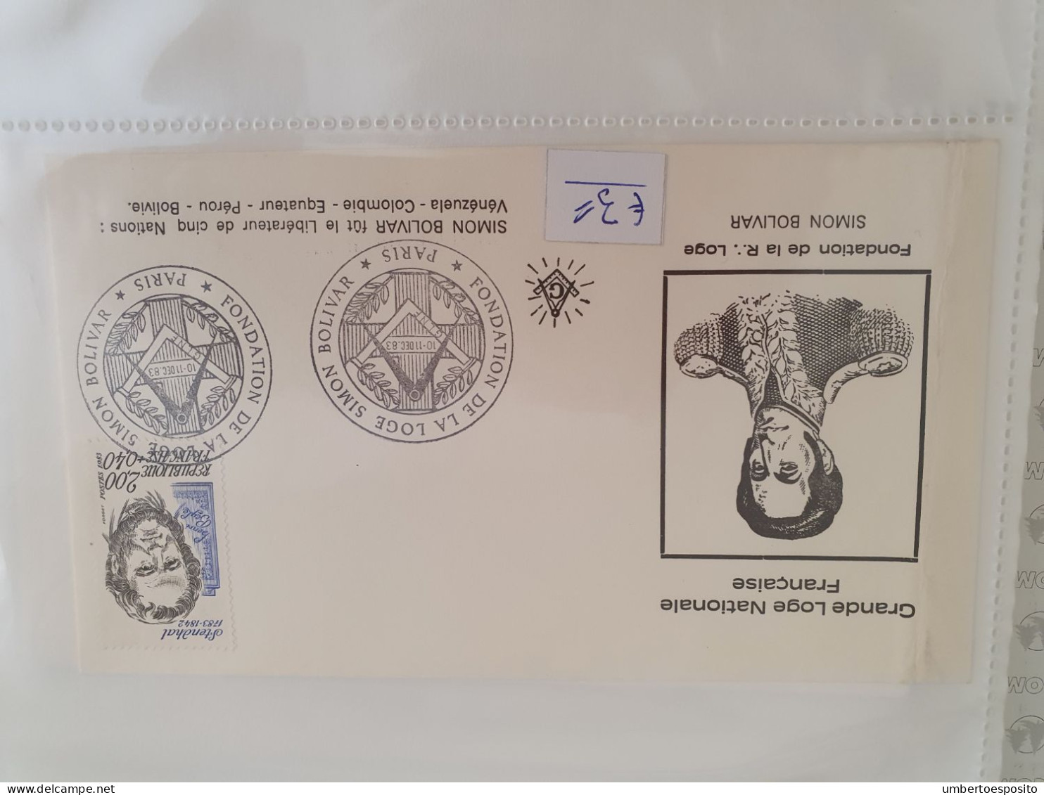 Filatelia Massonica, Buste Primo Giorno Di Emissione - Briefmarken (Abbildungen)