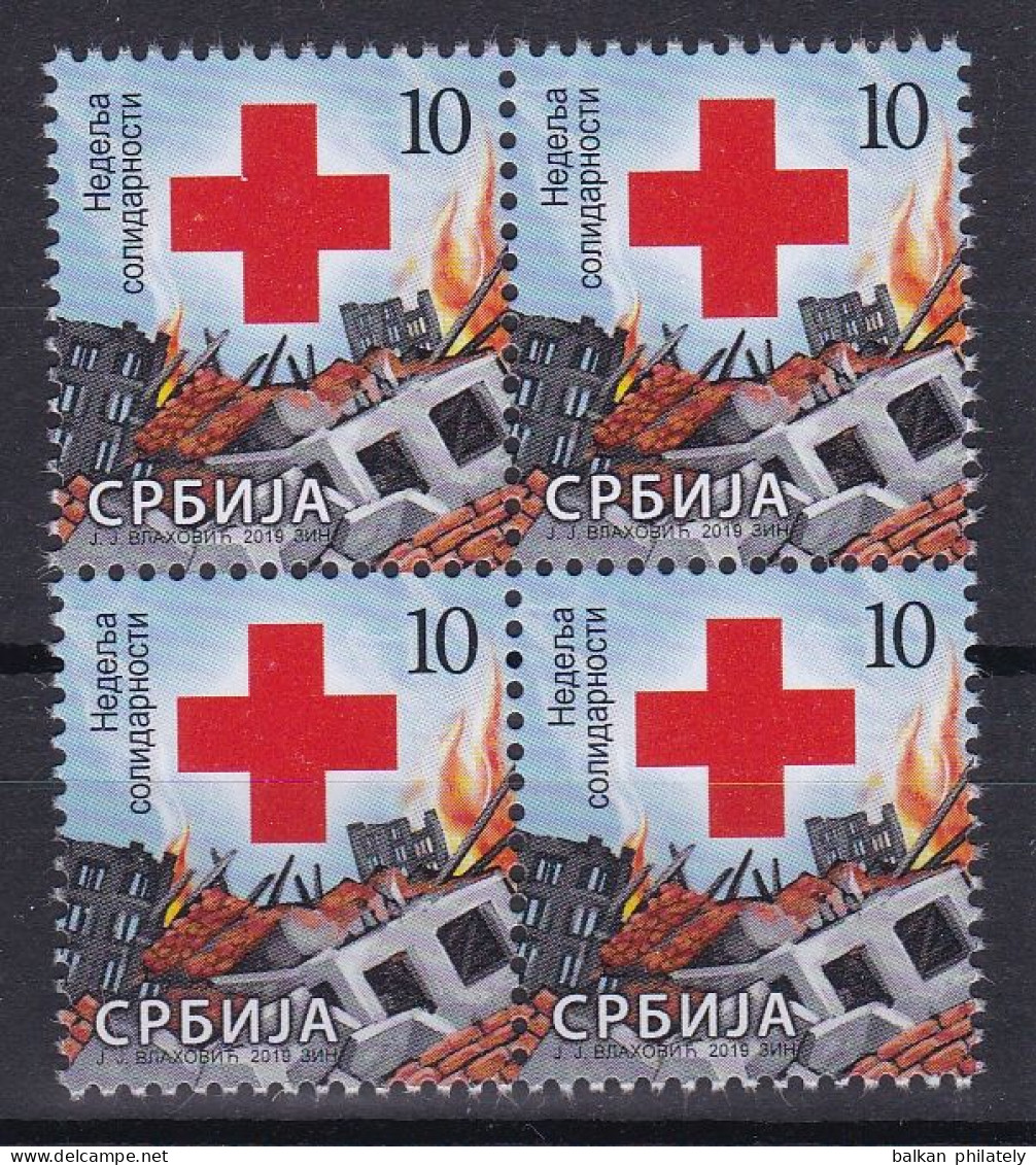 Serbia 2019 Red Cross Week Croix Rouge Rotes Kreuz Cruz Roja Croce Rossa Tax Charity Surcharge MNH - Serbia