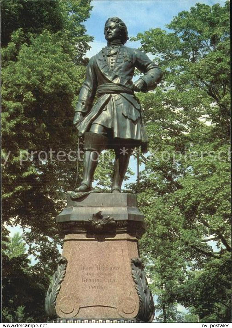 72575424 St Petersburg Leningrad Kronstadt Peter I Denkmal  Russische Foederatio - Russland