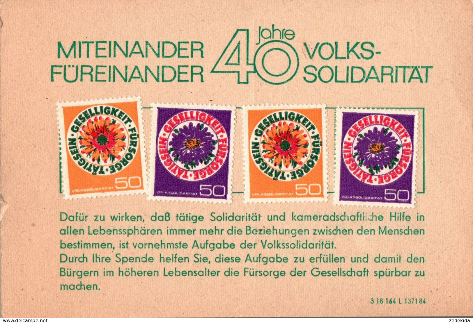 H2480 - Oschatz Volkssolidarität Jubiläumskarte - Oschatz
