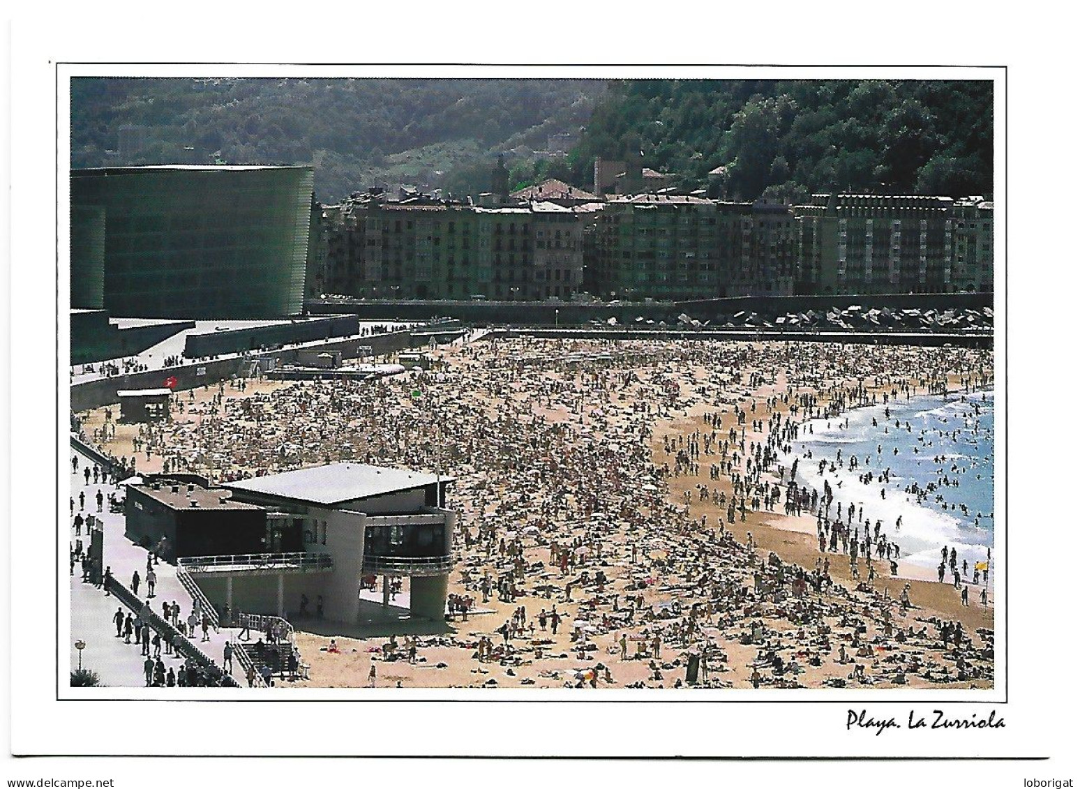 PLAYA LA ZURRIOLA.- SAN SEBASTIAN.- ( ESPAÑA ) - Guipúzcoa (San Sebastián)