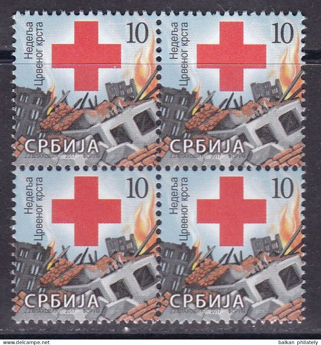 Serbia 2017 Red Cross Week Croix Rouge Rotes Kreuz Cruz Roja Croce Rossa Tax Charity Surcharge MNH - Serbia