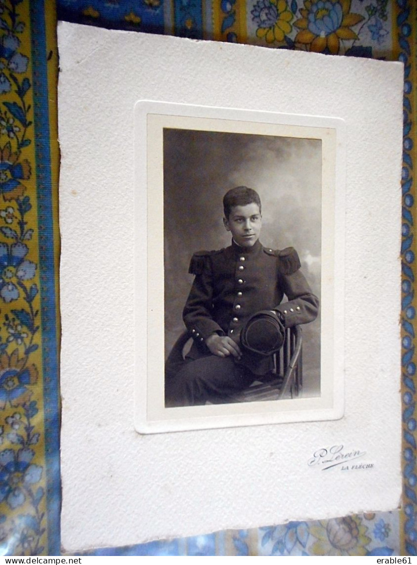 PHOTO AUTHENTIQUE 1919 JEAN CLAVEL PRYTANEE MILITAIRE SOLDAT Photo LEREIN A LA FLECHE SARTHE - War, Military