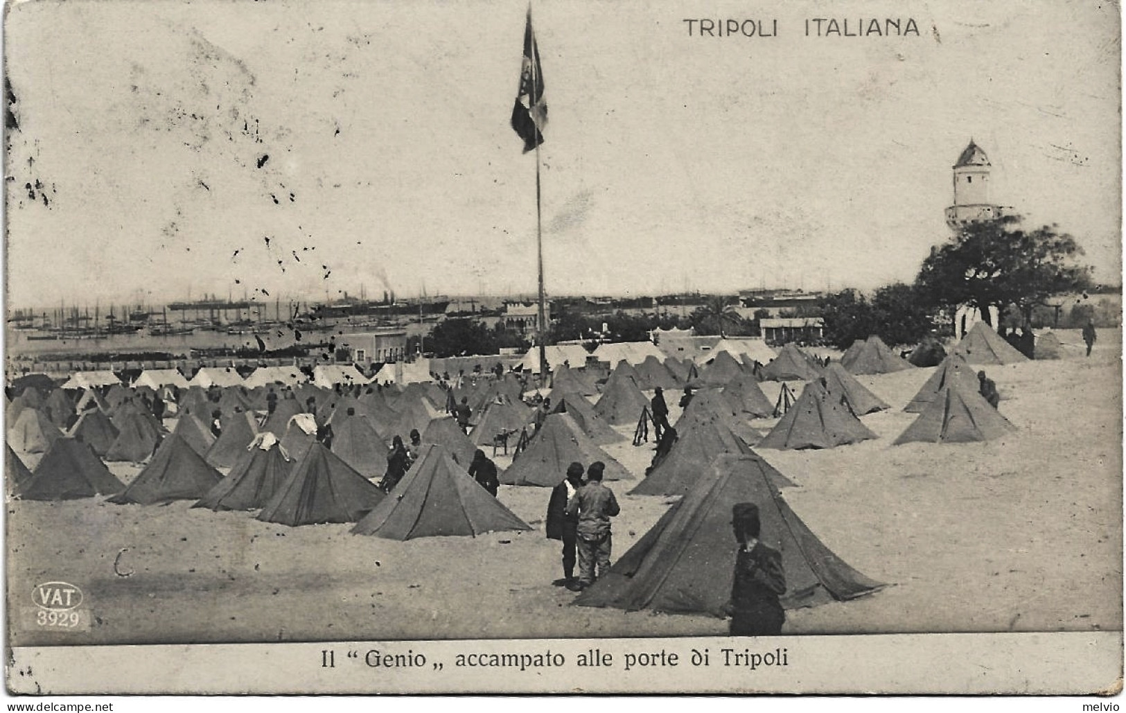 1912-Tripoli Il "Genio" Accampato Alle Porte Di Tripoli - Libye
