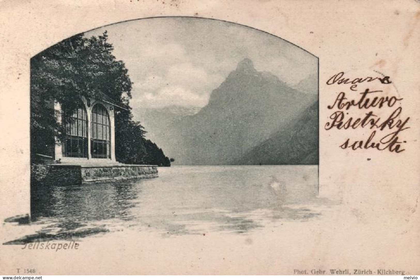 1901-Svizzera Tellskapelle, Cartolina Viaggiata - Sonstige & Ohne Zuordnung