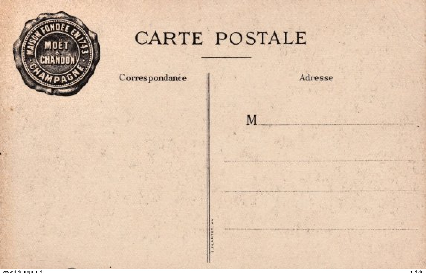 1920ca.-Francia Moet Et Chandon Dom Perignon - 1877-1920: Période Semi Moderne