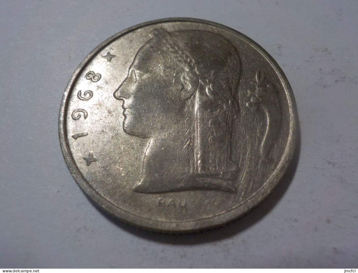 BELGIQUE  5 Francs  1968 - 5 Frank