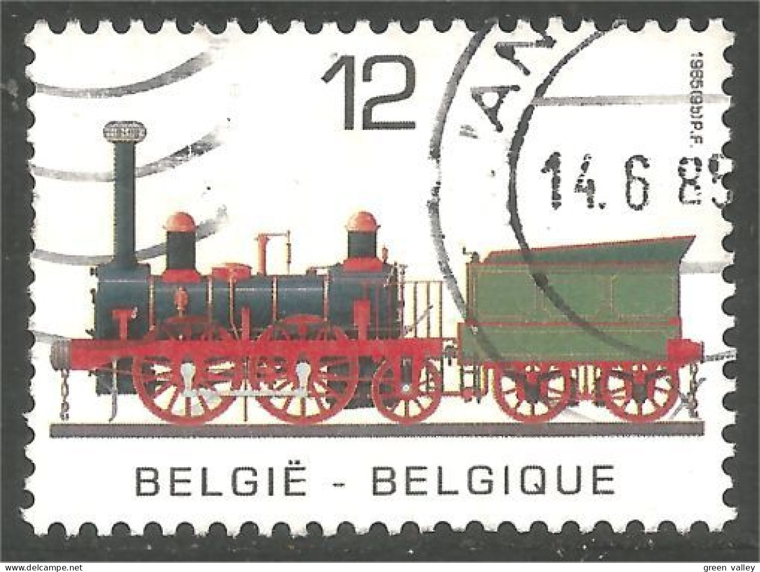 TR-136c Belgique Train Locomotive Lokomotive Zug Treno - Trains