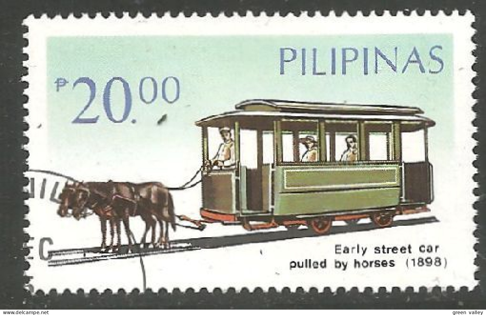 TR-60 Philippines Tramway Cheval Horse Pferd Caballo - Tramways