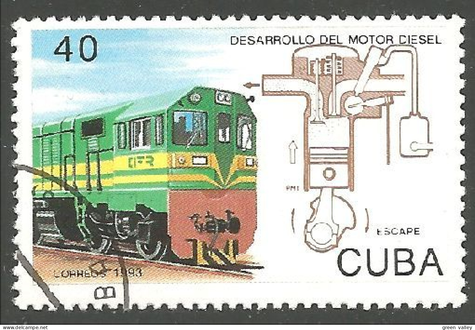 TR-37c Cuba Train Locomotive Lokomotive Zug Treno - Eisenbahnen
