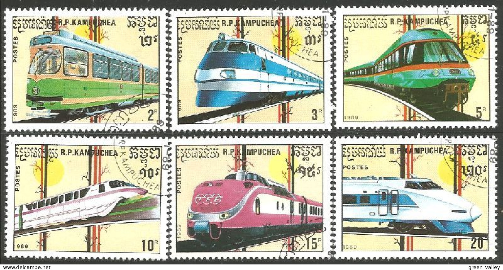 TR-33a Kampuchea Train Locomotive Lokomotive Zug Treno - Trenes