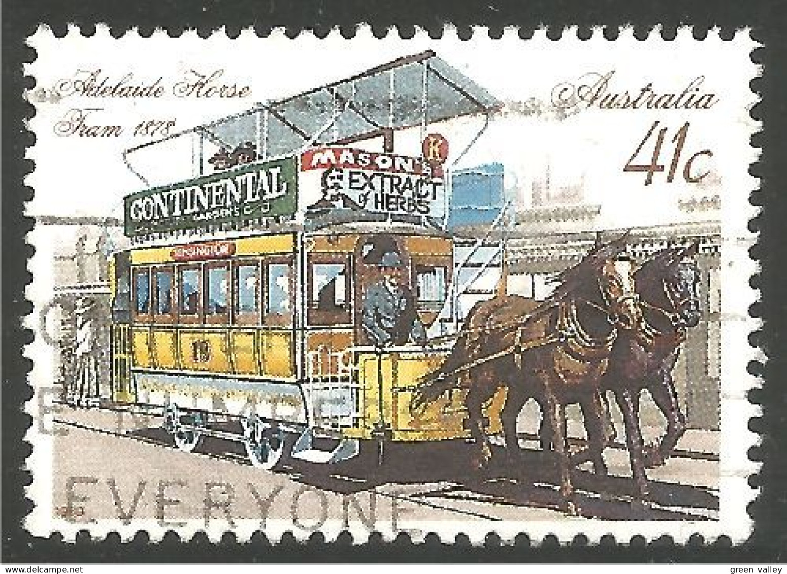 TR-2d Australia Adelaide Tramway Cheval Horse Pferd Caballo - Horses