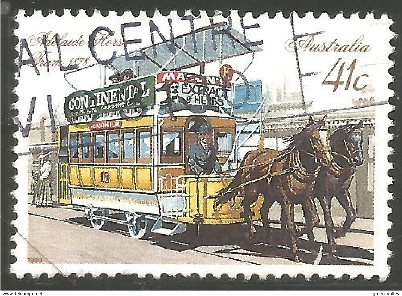 TR-2a Australia Adelaide Tramway Cheval Horse Pferd Caballo - Trains