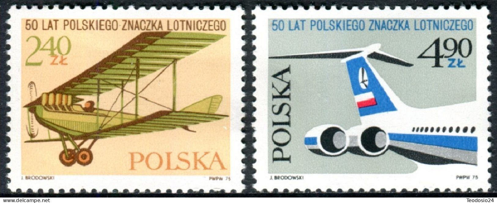Polonia  1975 2236/37   ** - Unused Stamps