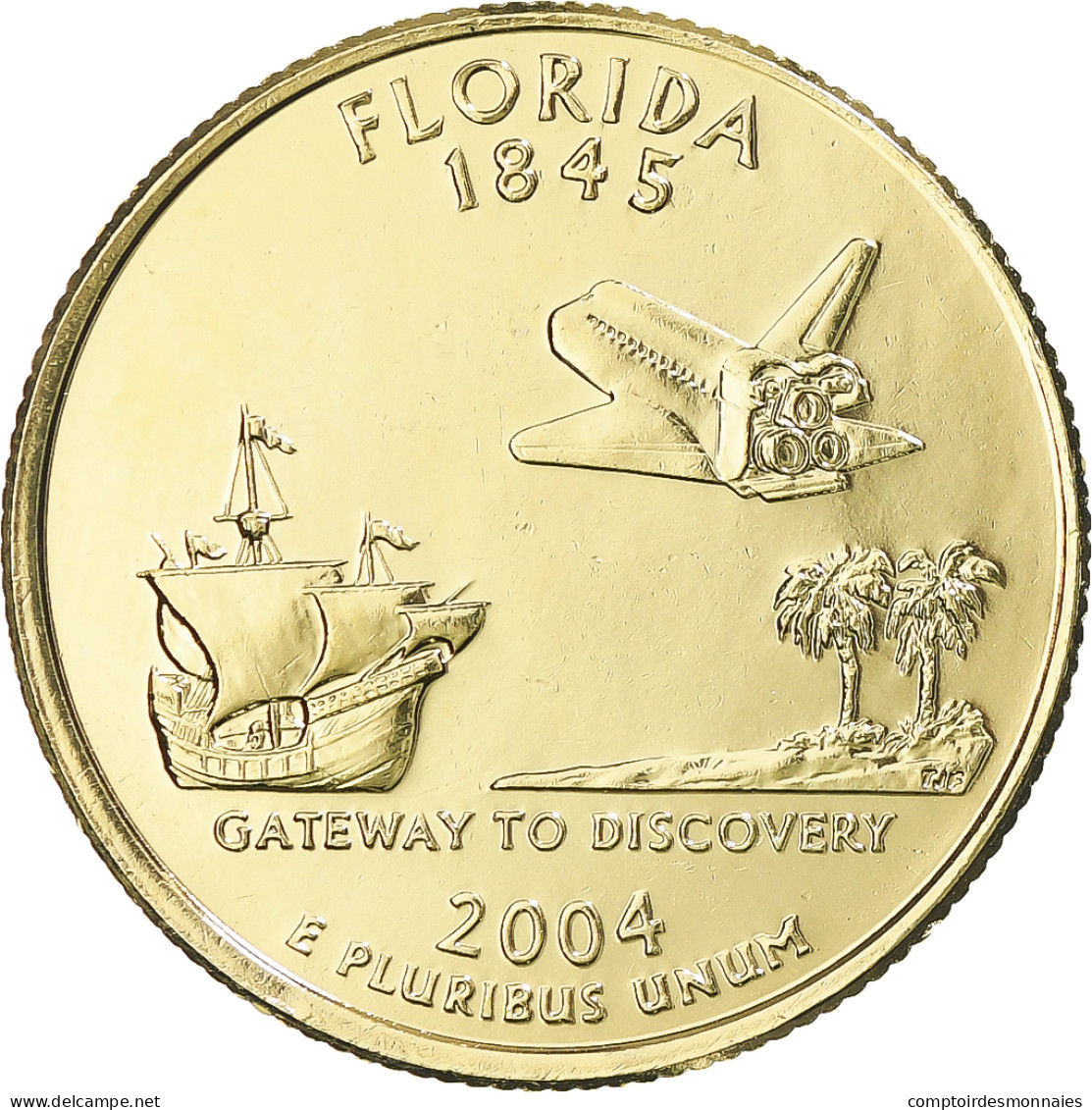 Monnaie, États-Unis, Florida, Quarter, 2004, U.S. Mint, Denver, Golden, SPL - 1999-2009: State Quarters