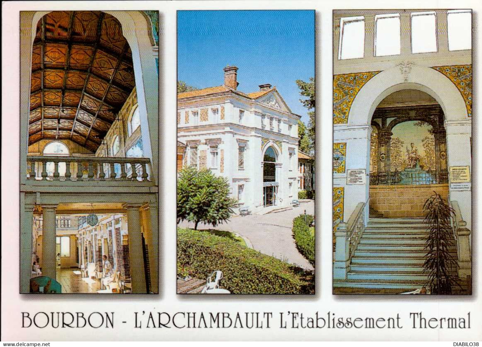 BOURBON L 'ARCHAMBAULT   ( ALLIER ) LOT DE 2 CARTES . - Bourbon L'Archambault